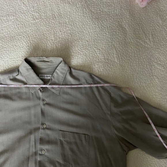 Giorgio Armani Le Collezioni Grey Men's Shirt in Sz XL EUC - Picture 7 of 14